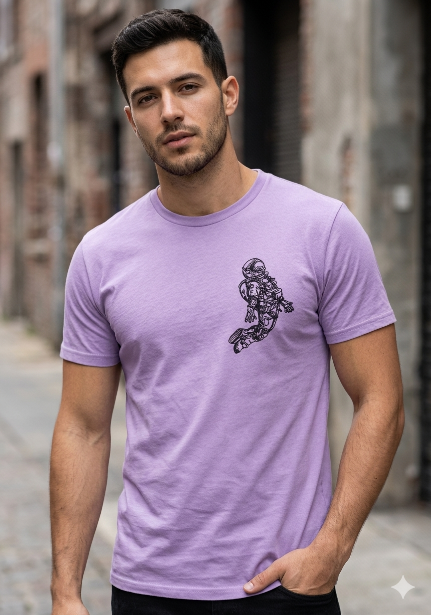 The Floating Astronaut Embrodery T-Shirt